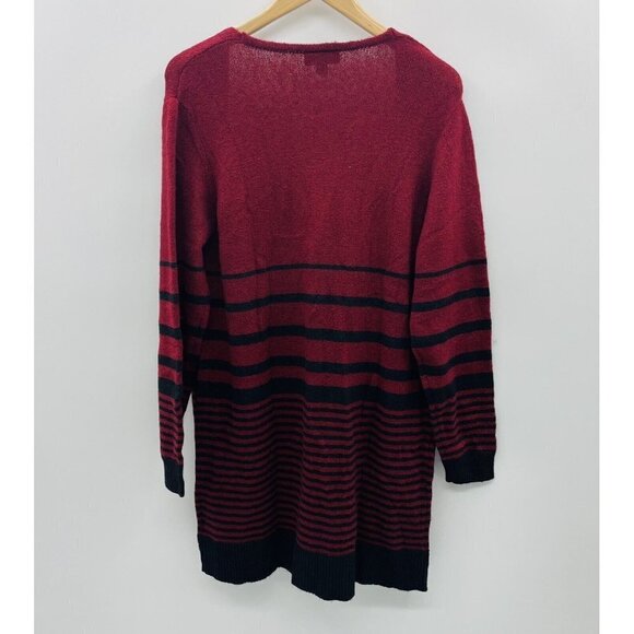 Fortune + Ivy x Stitch Fix Womens Medium Layla Open Front Cardigan Sweater Red - Picture 4 of 8